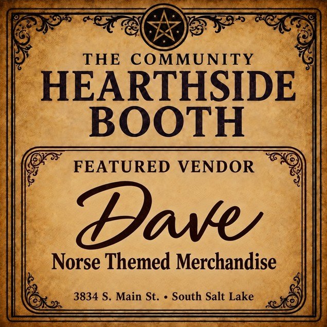 Community Hearthside Booth, Sat/Sun Nov 14 & 15